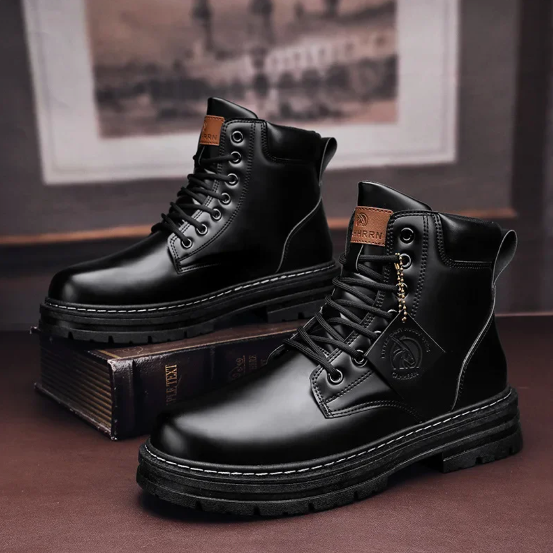 Heren Boots Patchworkontwerp Leren 7