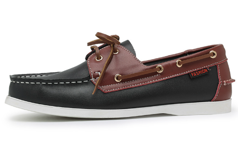 Heren Bootschoenen Nautisch Laag met Kleurblokken 0