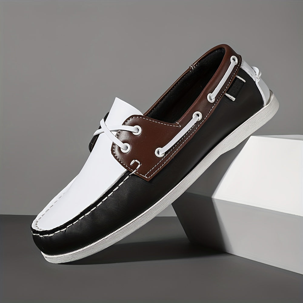 Heren Bootschoenen Nautisch Laag met Kleurblokken 6