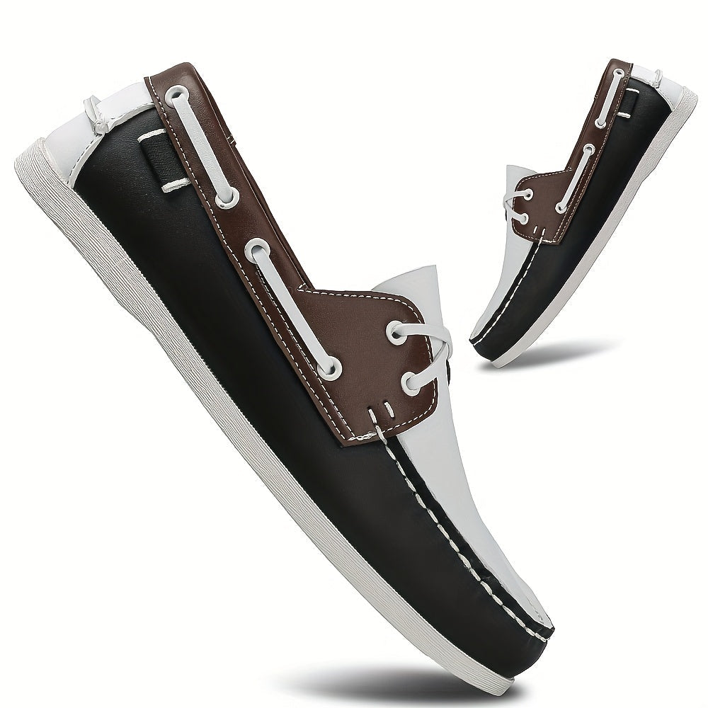 Heren Bootschoenen Nautisch Laag met Kleurblokken 7