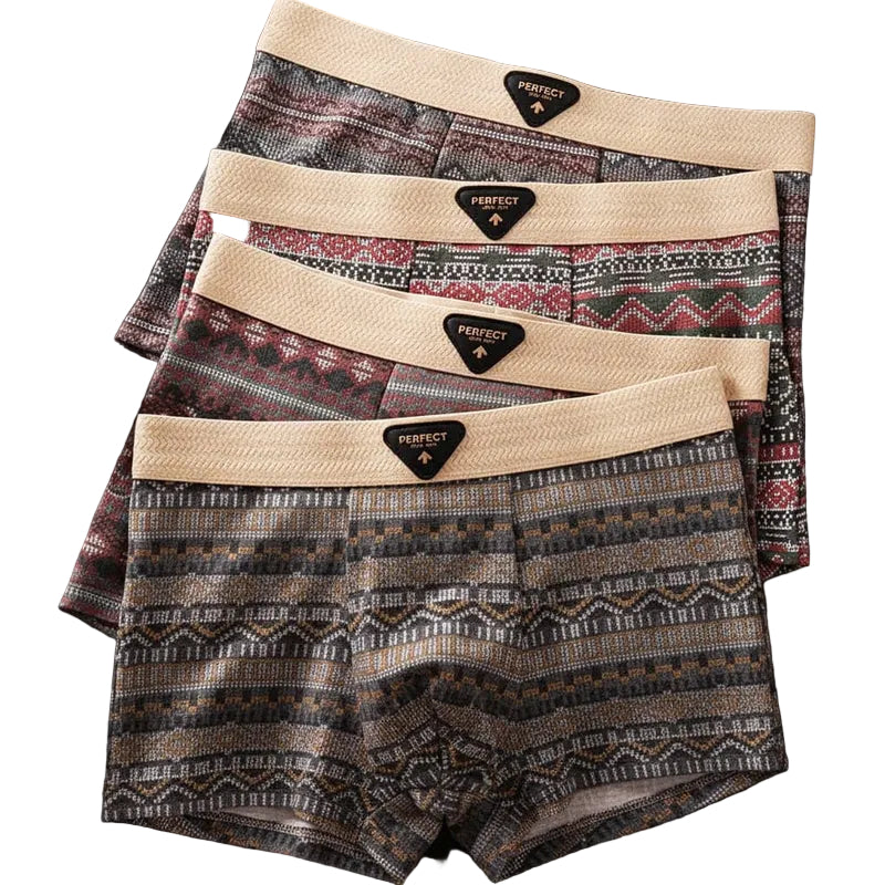 Heren Boxershort Geometrisch Patroon 0