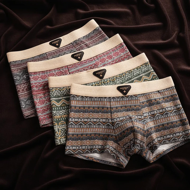 Heren Boxershort Geometrisch Patroon 7