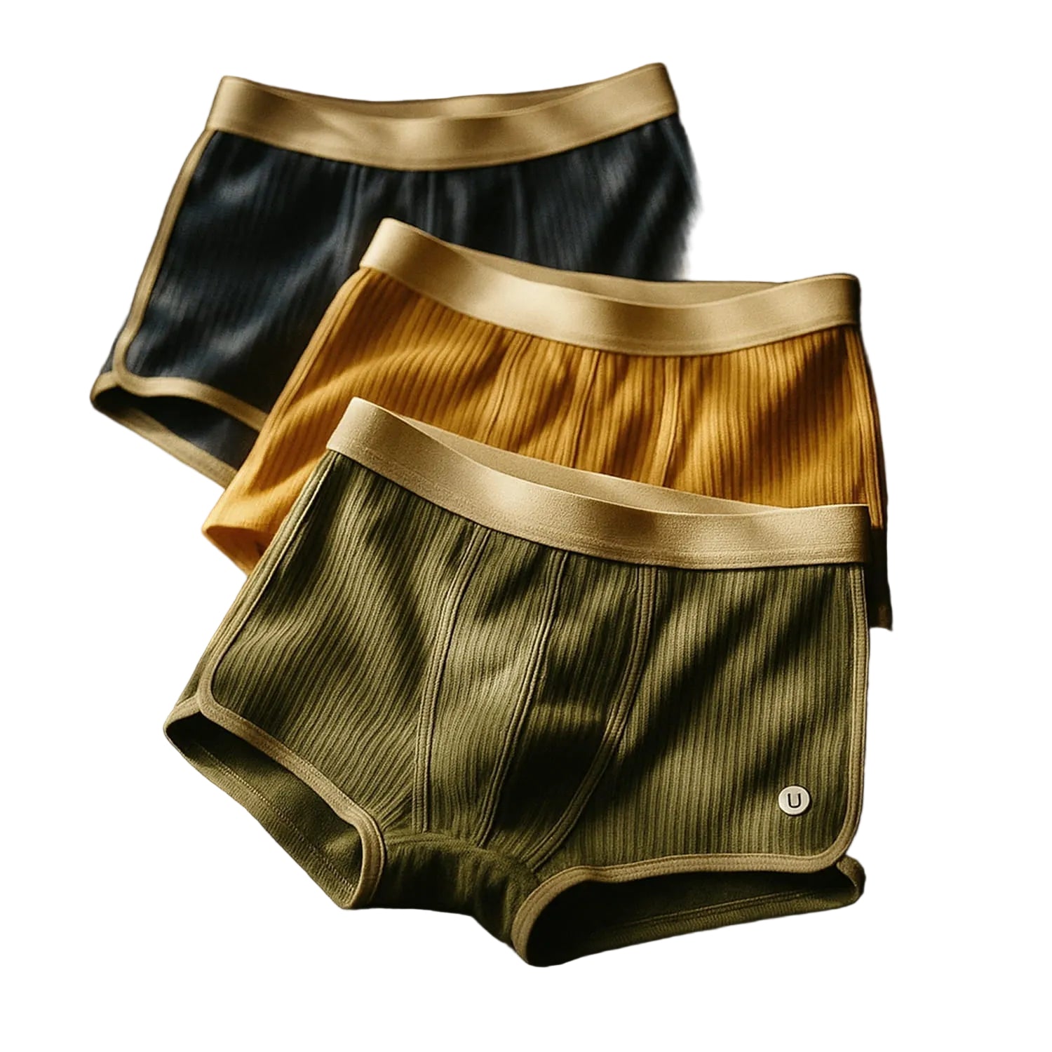 Heren Boxershorts Set Met Geribbelde Textuur 0