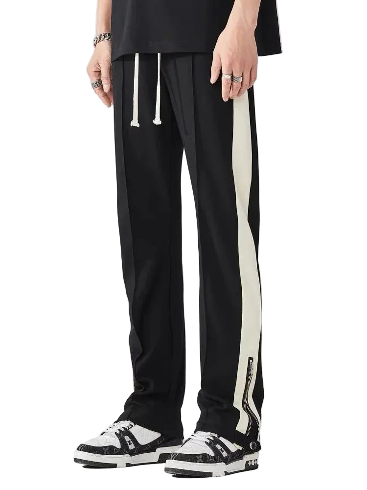 Heren Broek Casual met Contrasterende Accenten 0
