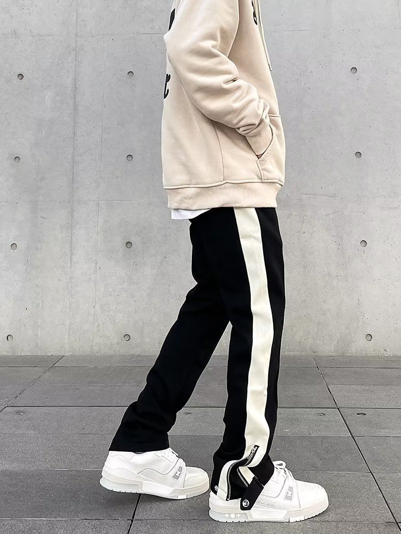 Heren Broek Casual met Contrasterende Accenten 1