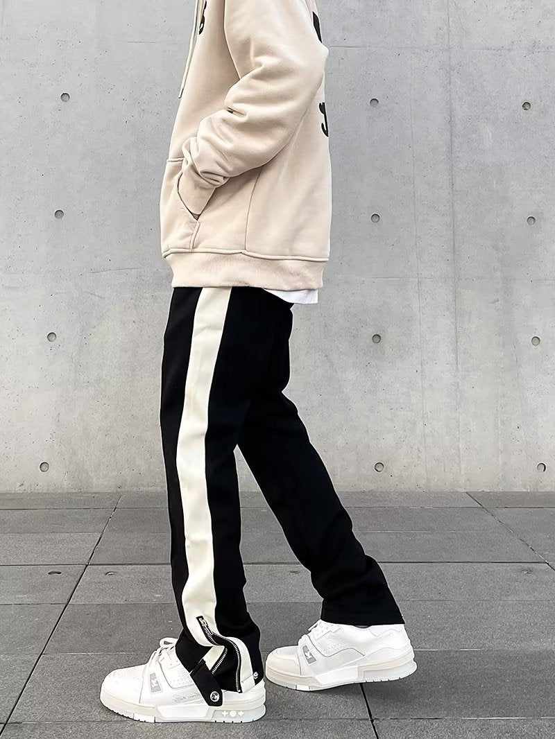 Heren Broek Casual met Contrasterende Accenten 2