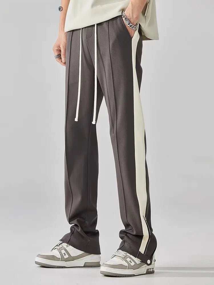 Heren Broek Casual met Contrasterende Accenten 6
