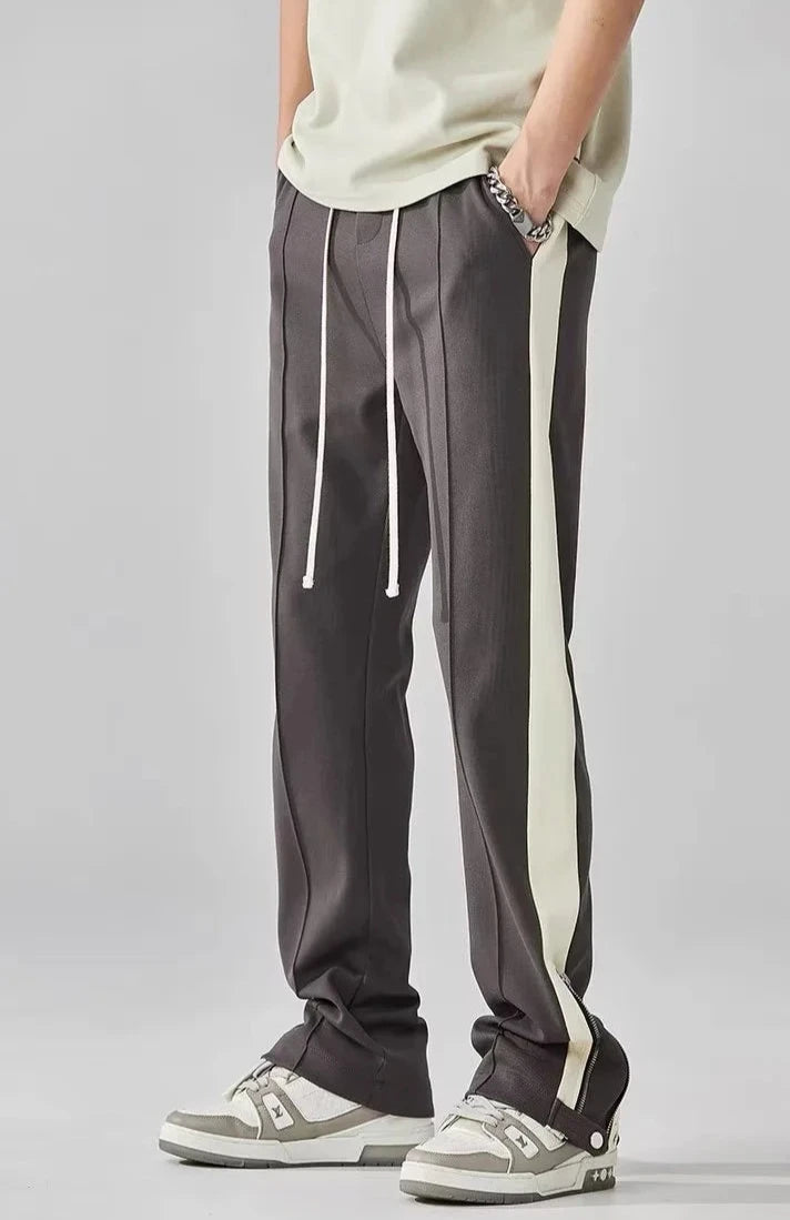 Heren Broek Casual met Contrasterende Accenten 8