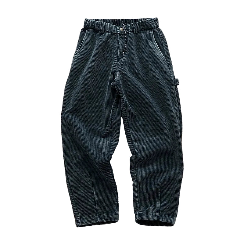 Heren Broek Corduroy Met Diepe Zakken 0