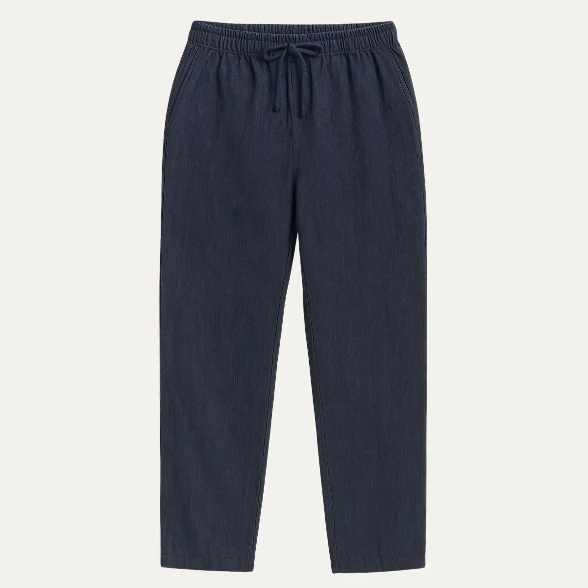 Heren Broek Linnen Beige Klassiek 3