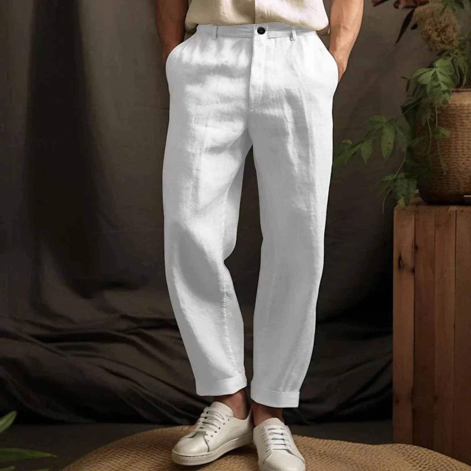 Heren Broeken Casual Met Elastiek voor Zomeractiviteiten 3