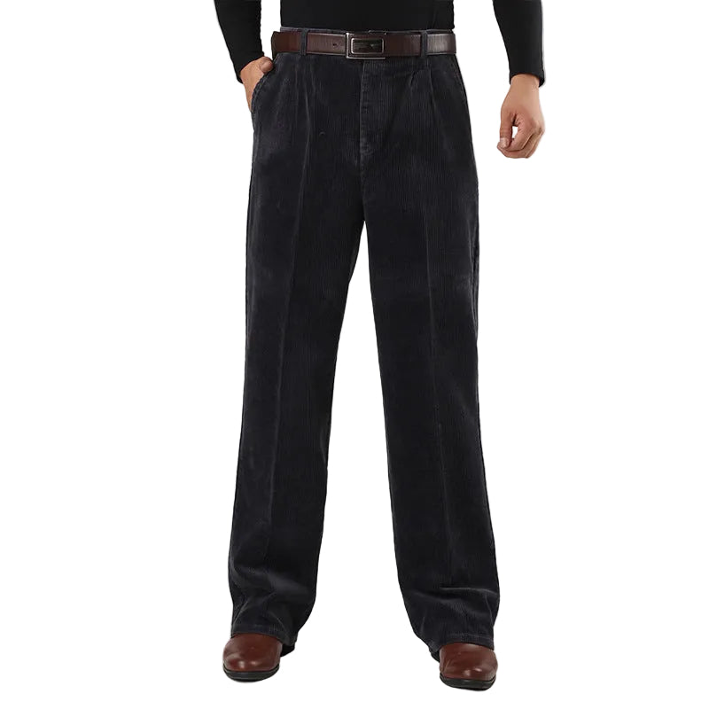 Heren Broeken Geplooid Hoge Taille Casual Stijl 0