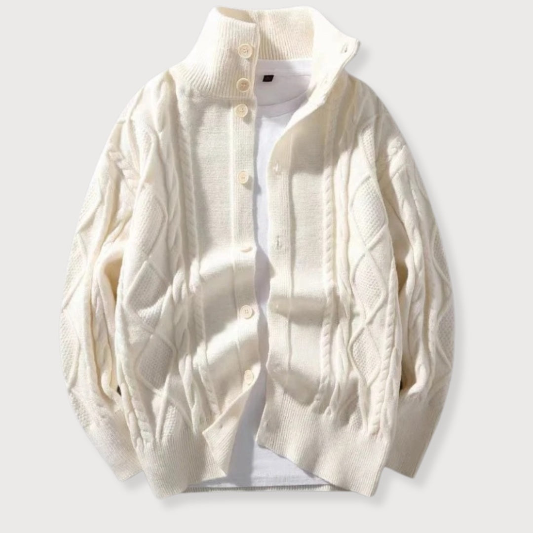 Heren Cardigan Gebreid met Kabelpatroon 3