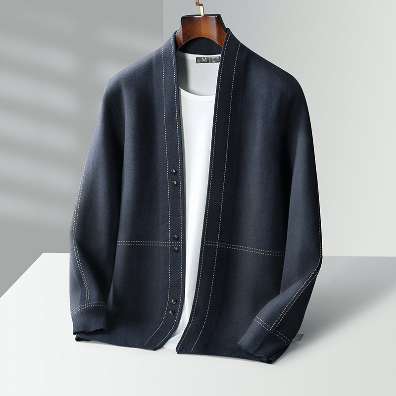 Heren Cardigan Klassiek Gebreid 1