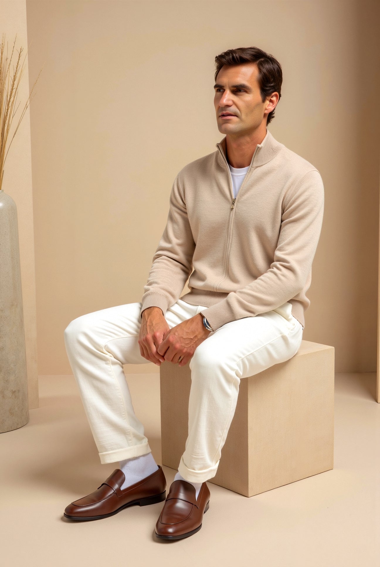 Heren Cardigan Slank Fit Stijlvol 5