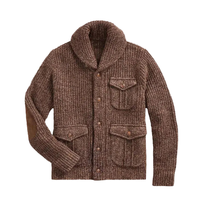 Heren Cardigan Vintage Stijl 0