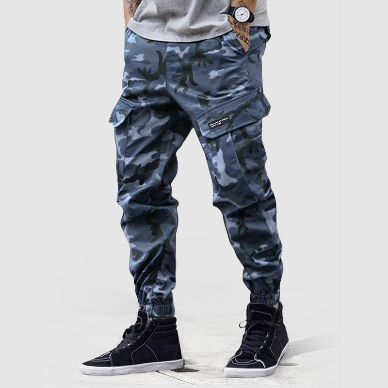 Heren Cargo Joggingbroek Camouflage Stijl 1