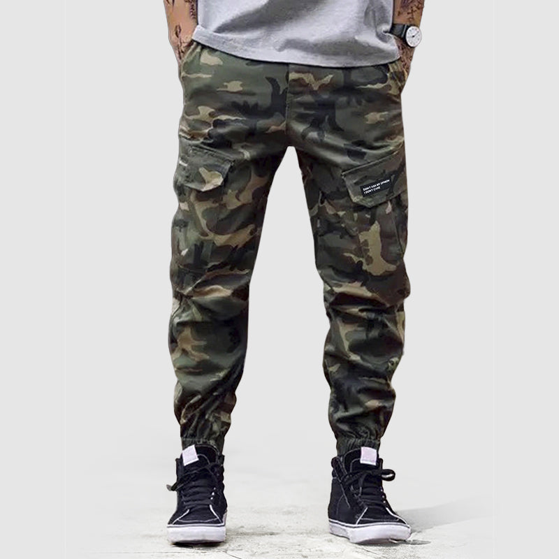 Heren Cargo Joggingbroek Camouflage Stijl 4