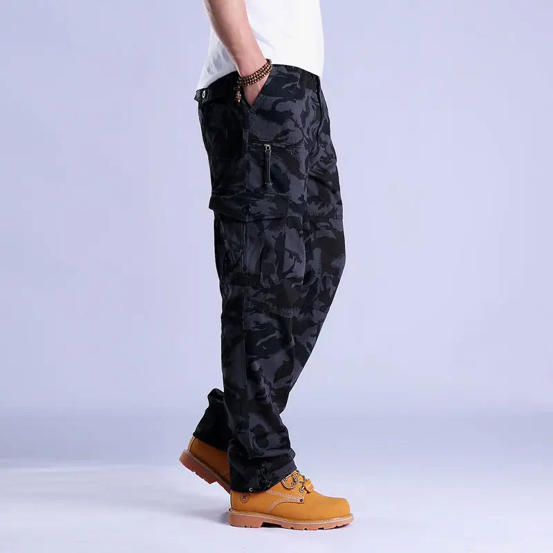Heren Cargobroek Camouflage Stijl Met Praktische Cargozakken 4