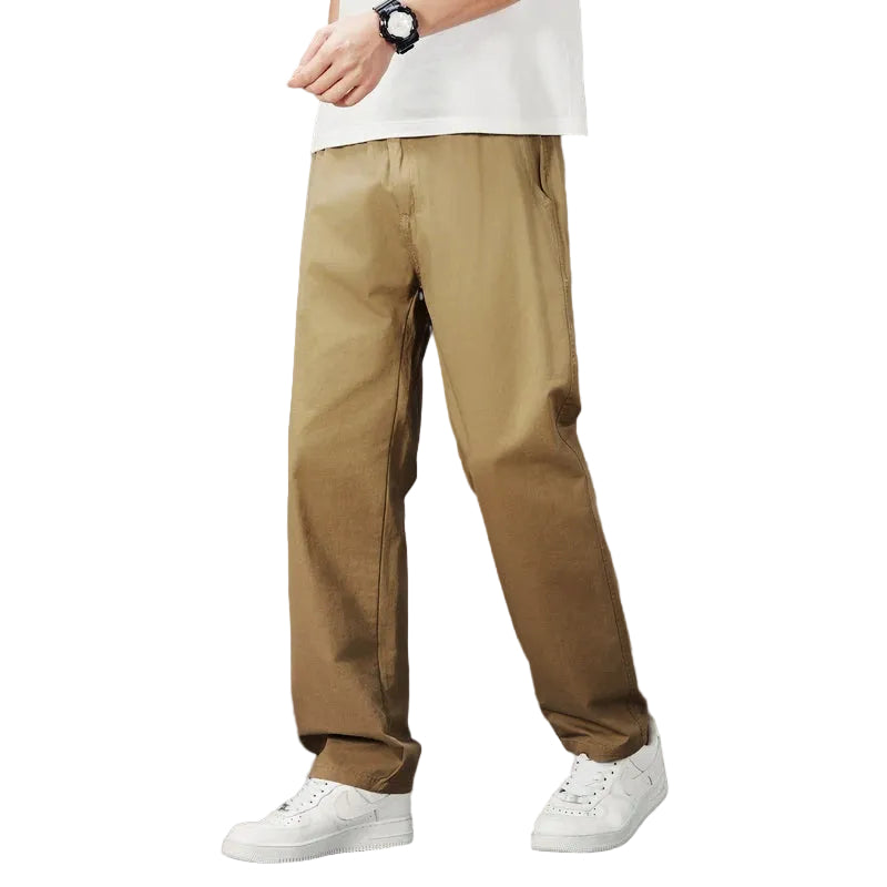 Heren Casual Broek met Rechte Pijp 0