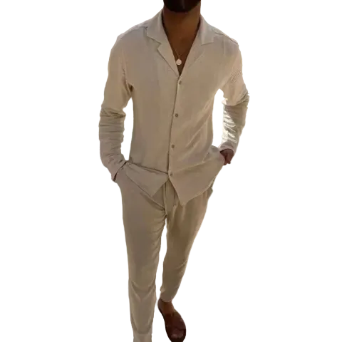 Heren Casual Outfit Ademend 0