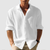 Heren Casual Overhemd Effen Kleur Lange Mouwen 1