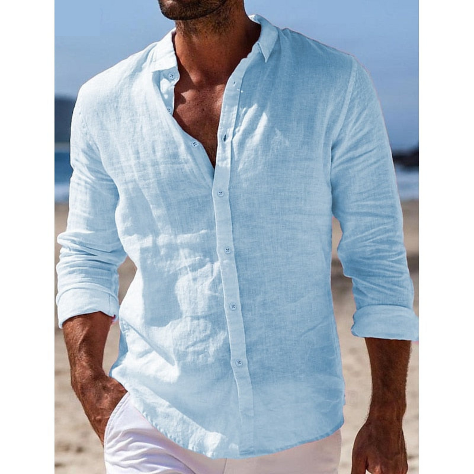 Heren Casual Overhemd Lichtgewicht Stijl 2