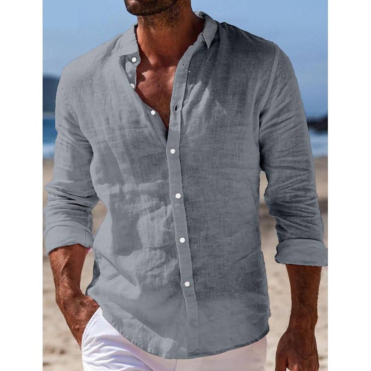 Heren Casual Overhemd Lichtgewicht Stijl 6