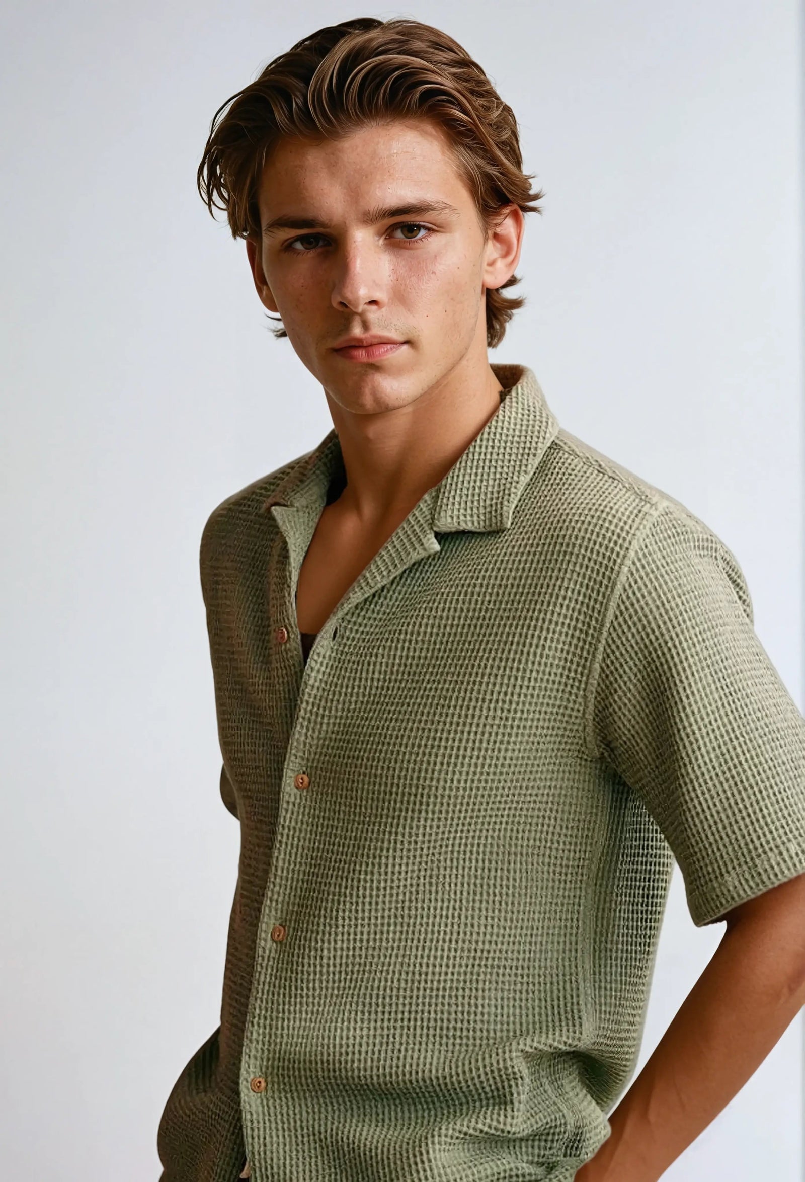 Heren Casual Overhemd Verhoogd Stijl 2