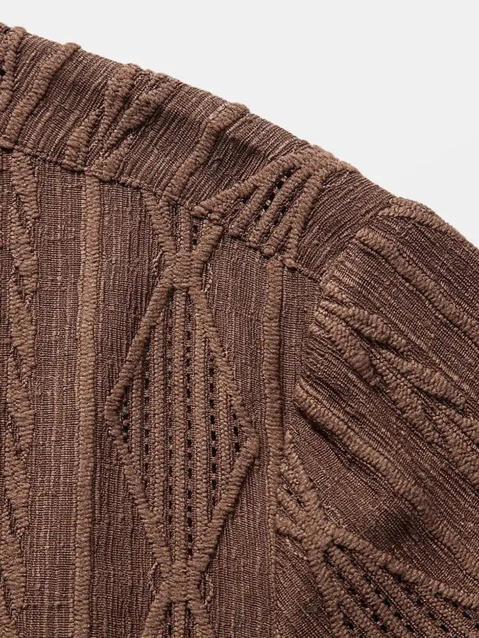 Heren Casual Overhemd met 3D-geprint Geometrisch Patroon 4