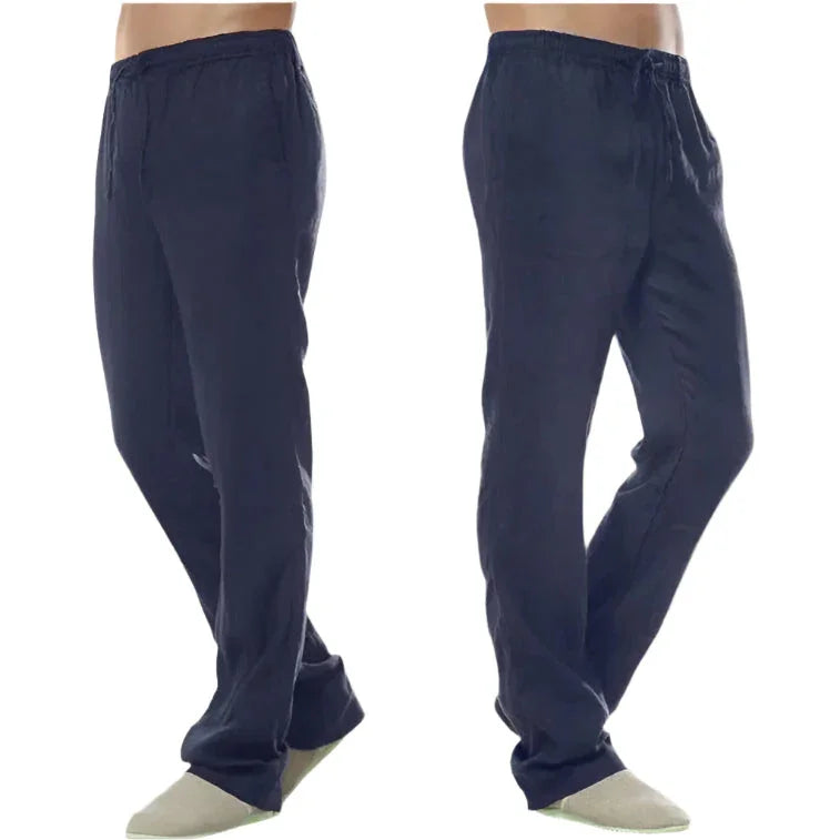 Heren Casual Pantalon Met Trekkoord 7