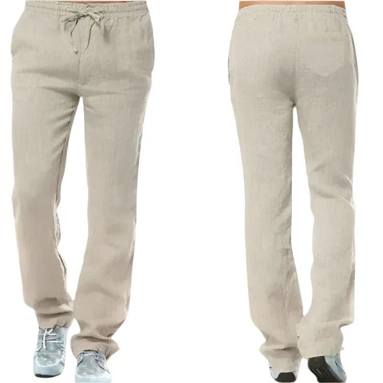 Heren Casual Pantalon Met Trekkoord 8