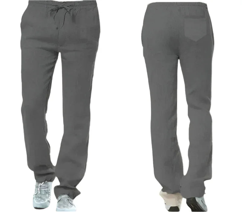 Heren Casual Pantalon Met Trekkoord 9