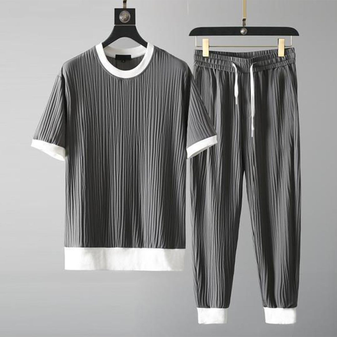 Heren Casual Set Relaxed O-hals 1