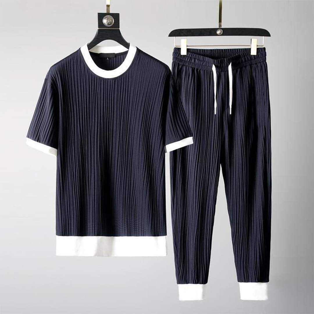 Heren Casual Set Relaxed O-hals 3