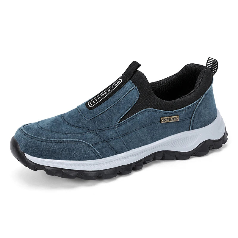 Heren Casual Wandelschoenen Ademend Suède Leer 7