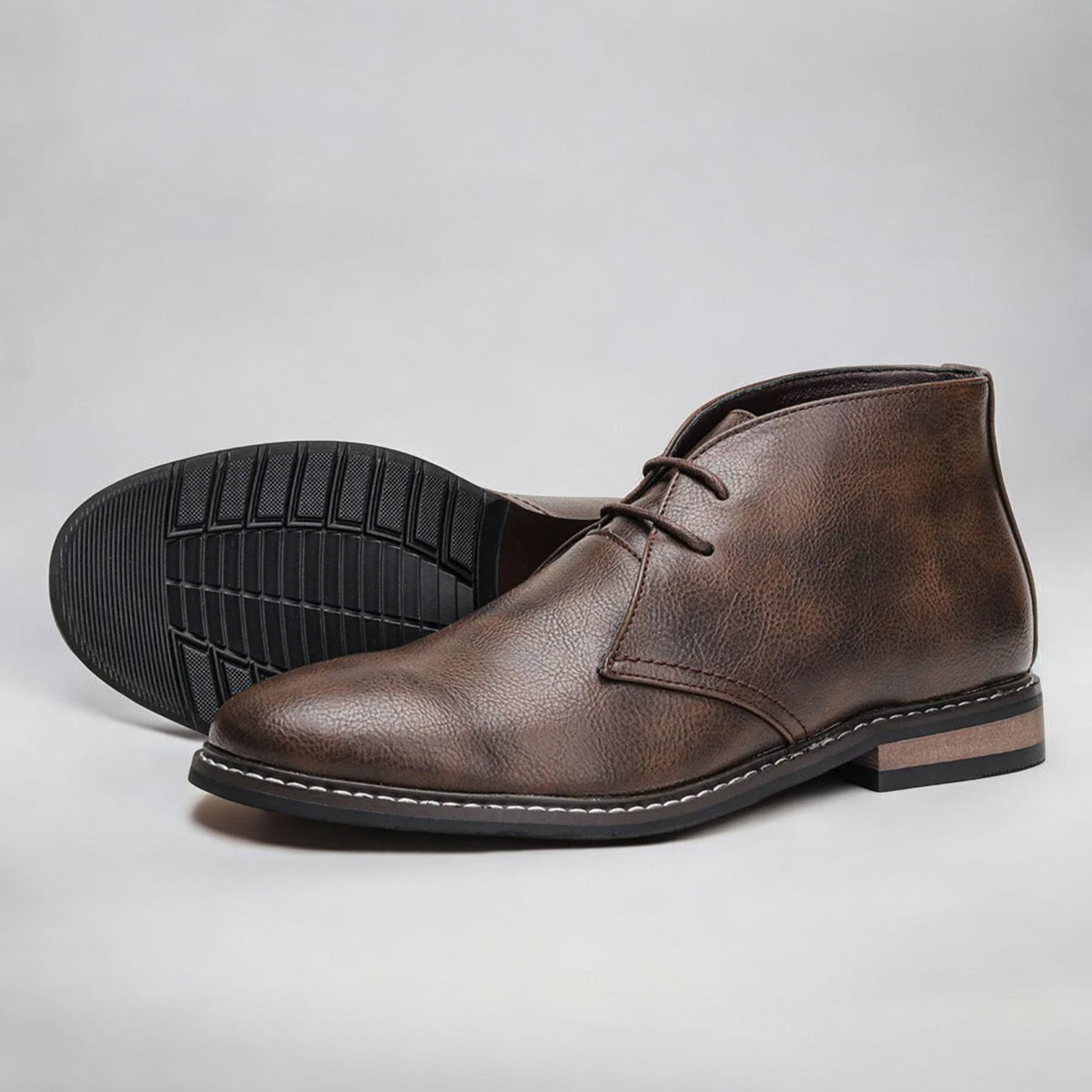 Heren Chukka Boots van Echt Leer 3