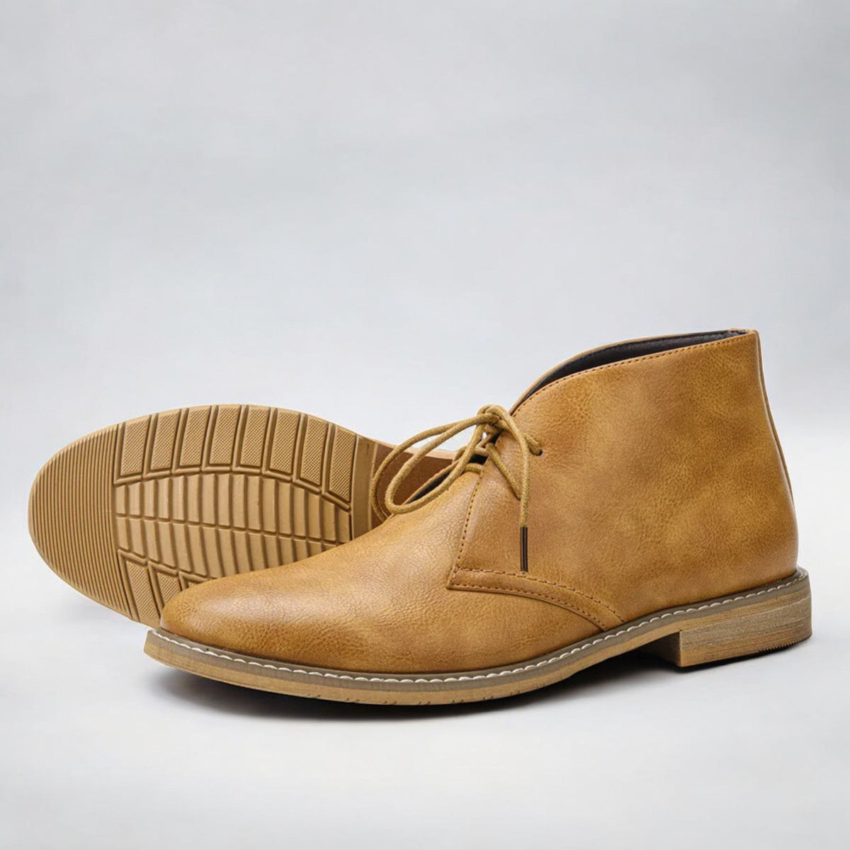 Heren Chukka Boots van Echt Leer 4