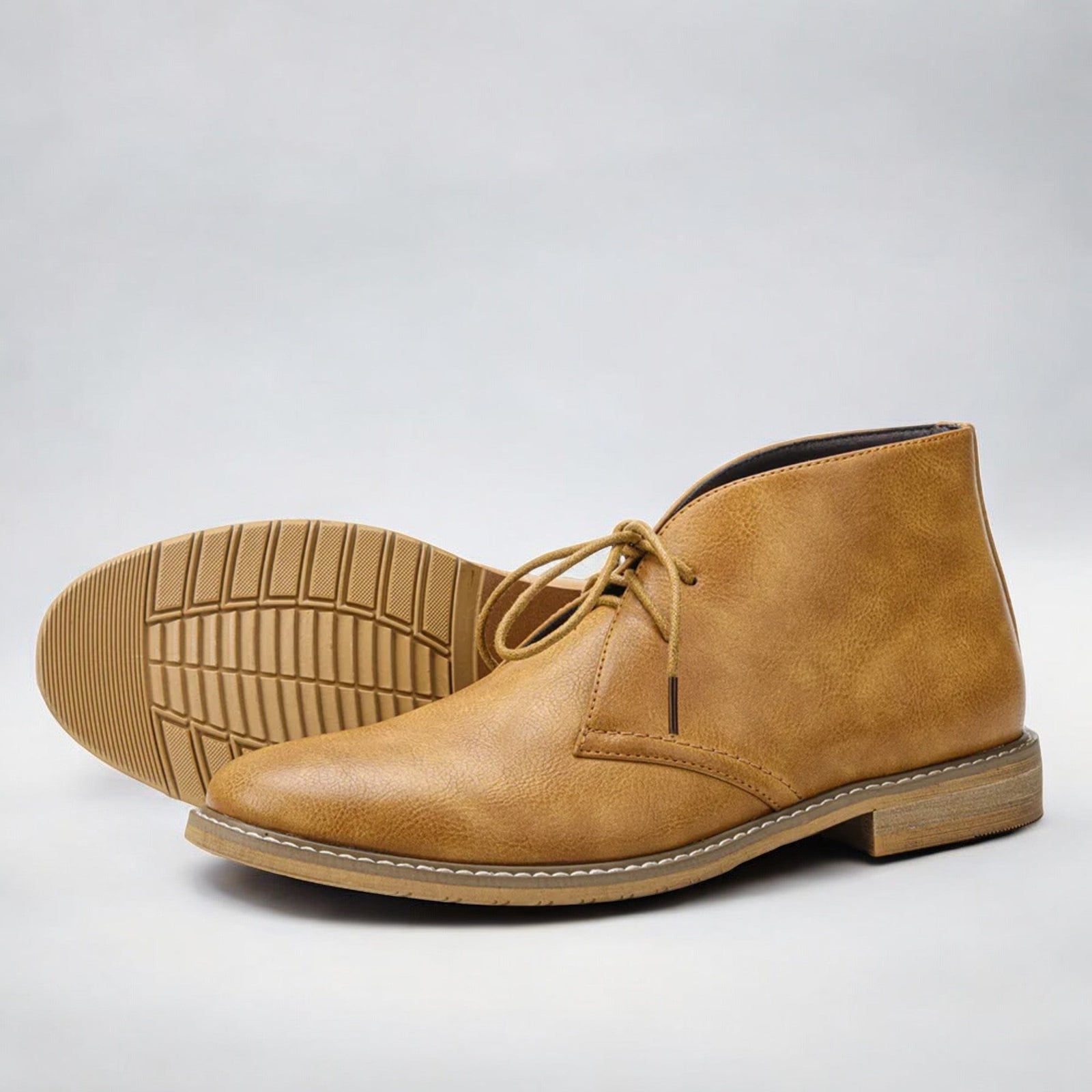 Heren Chukka Boots van Echt Leer 4