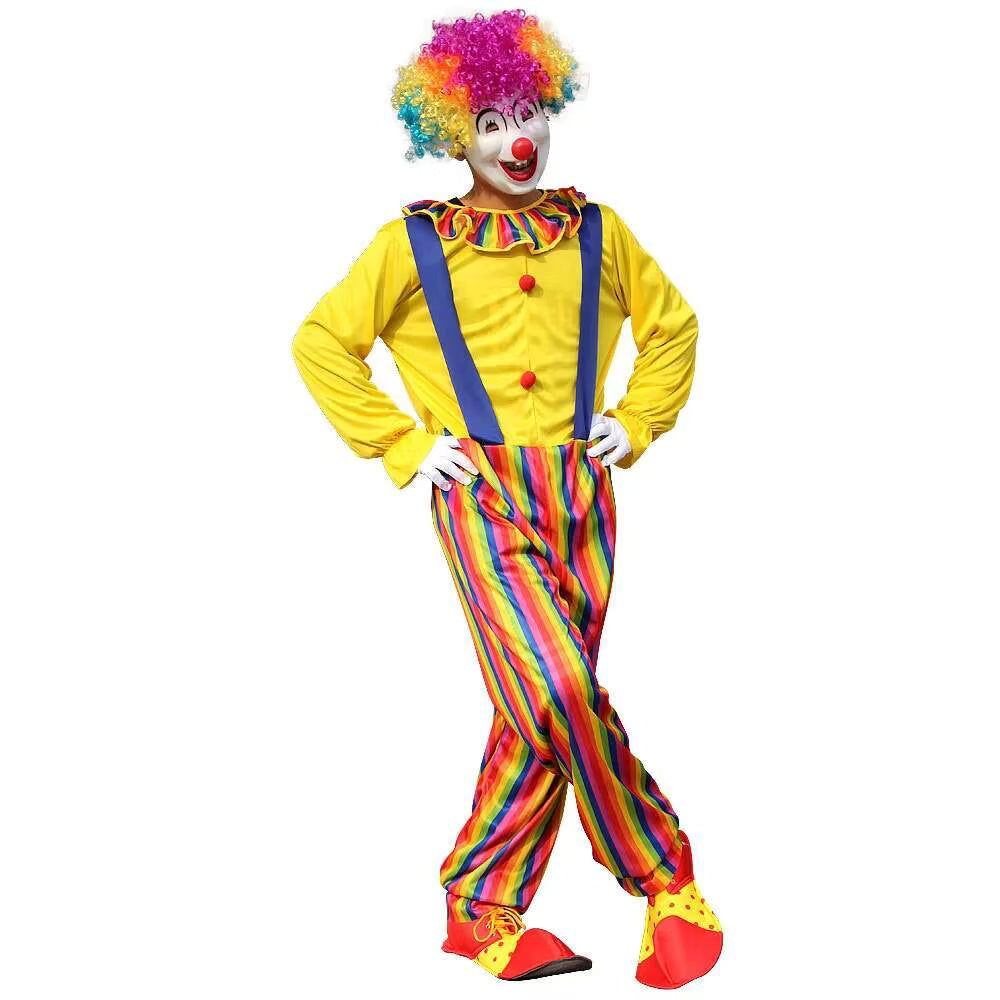Heren Clown Kostuum Bodysuit voor Optredens en Feestdagen 3