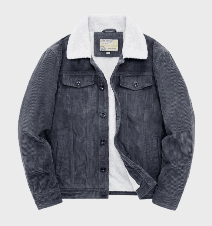 Heren Corduroy Jack met Sherpa Voering 1