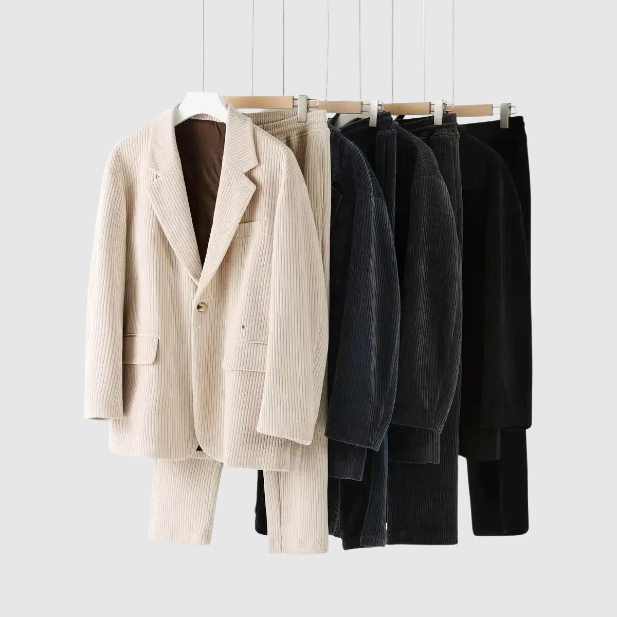 Heren Corduroy Pak met Blazer en Broek 5