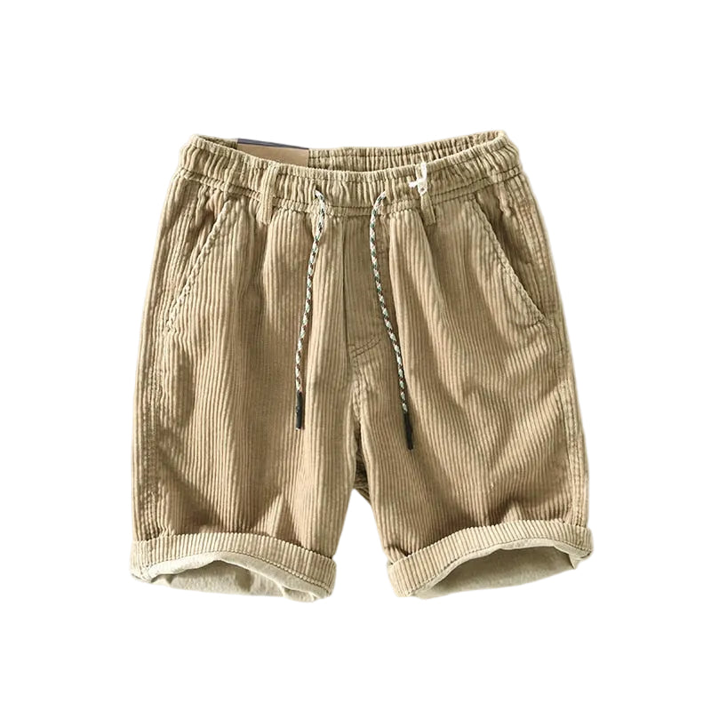 Heren Corduroy Shorts Relaxte Fit 0