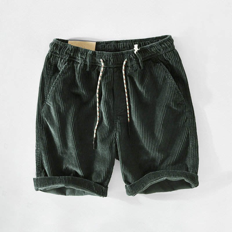 Heren Corduroy Shorts Relaxte Fit 1