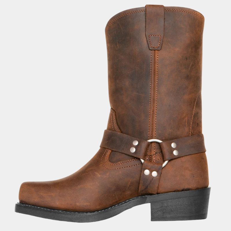 Heren Cowboy Stiefels Vintage Stijl Leer 5