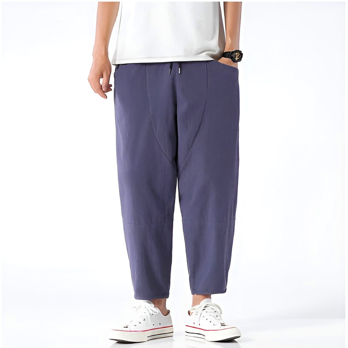 Heren Cropped Broek Casual 2