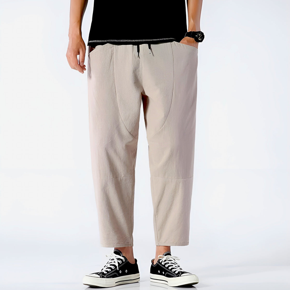 Heren Cropped Broek Casual 2