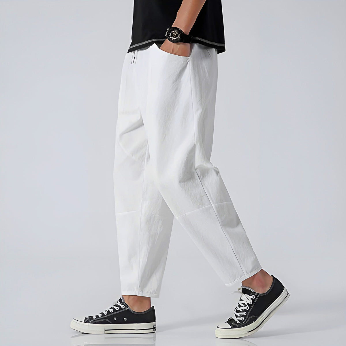 Heren Cropped Broek Casual 7