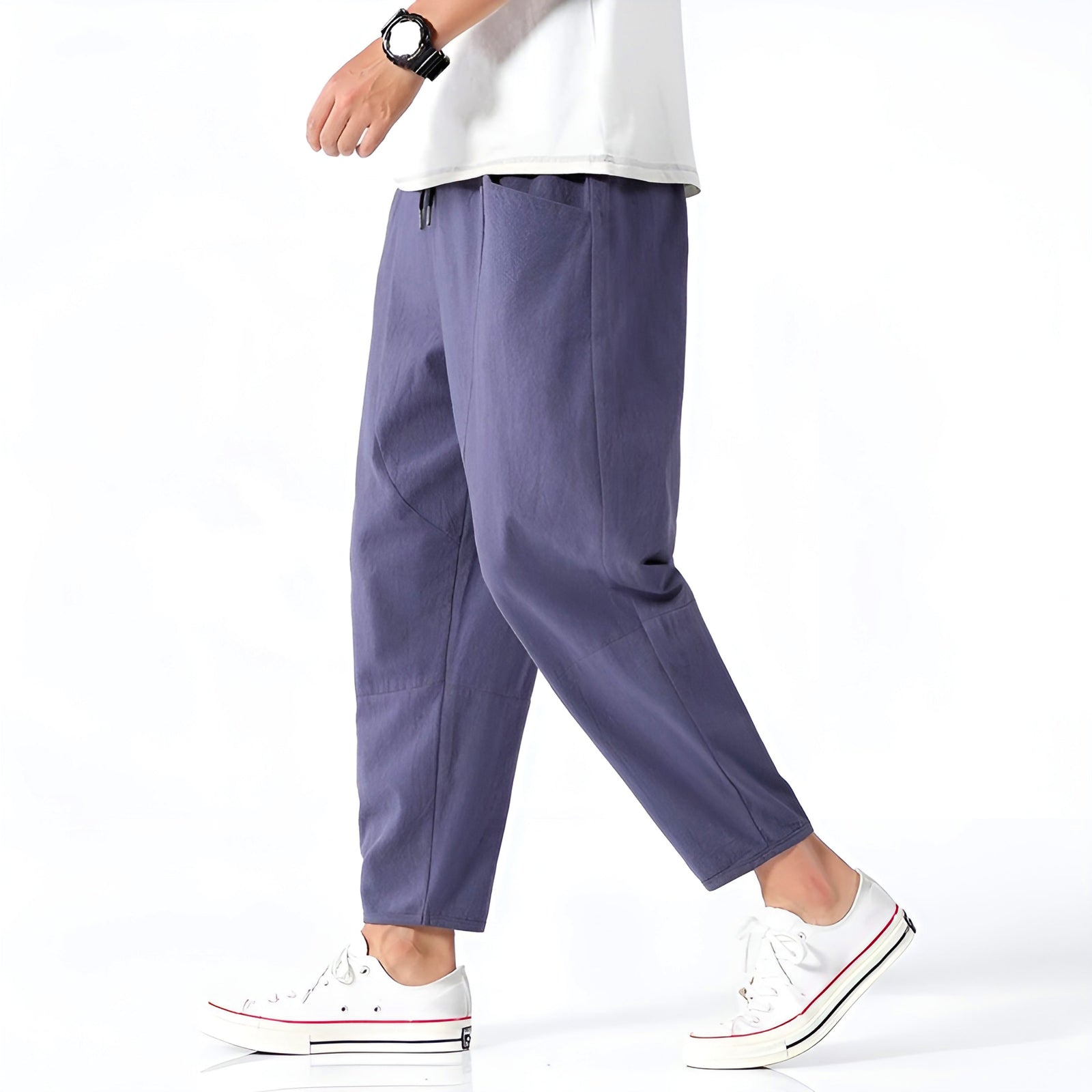 Heren Cropped Broek Casual 9