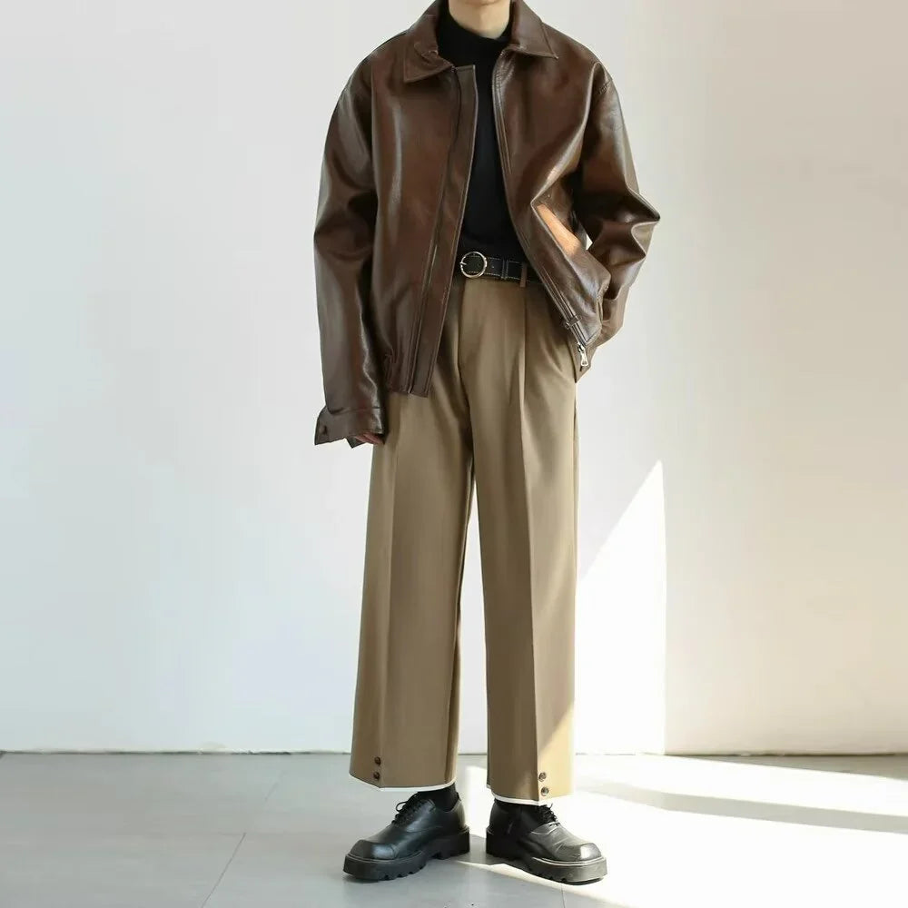 Heren Cropped Jack Oversized Casual 2